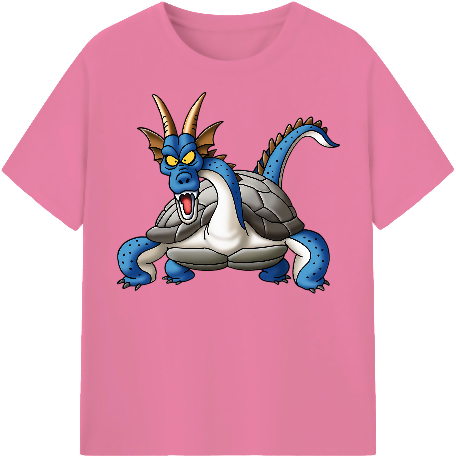 （画像用） ドラゴンクエスト Doragon Kuesuto Dragon Quest 綿100％半袖Tシャツ（フロントプリント）